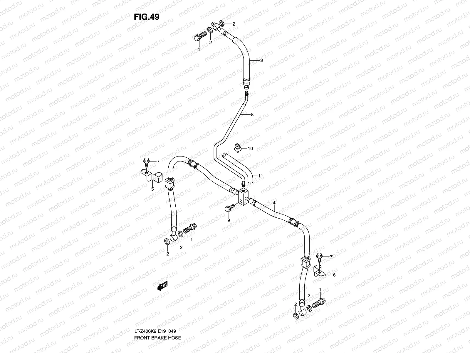 FRONT BRAKE HOSE