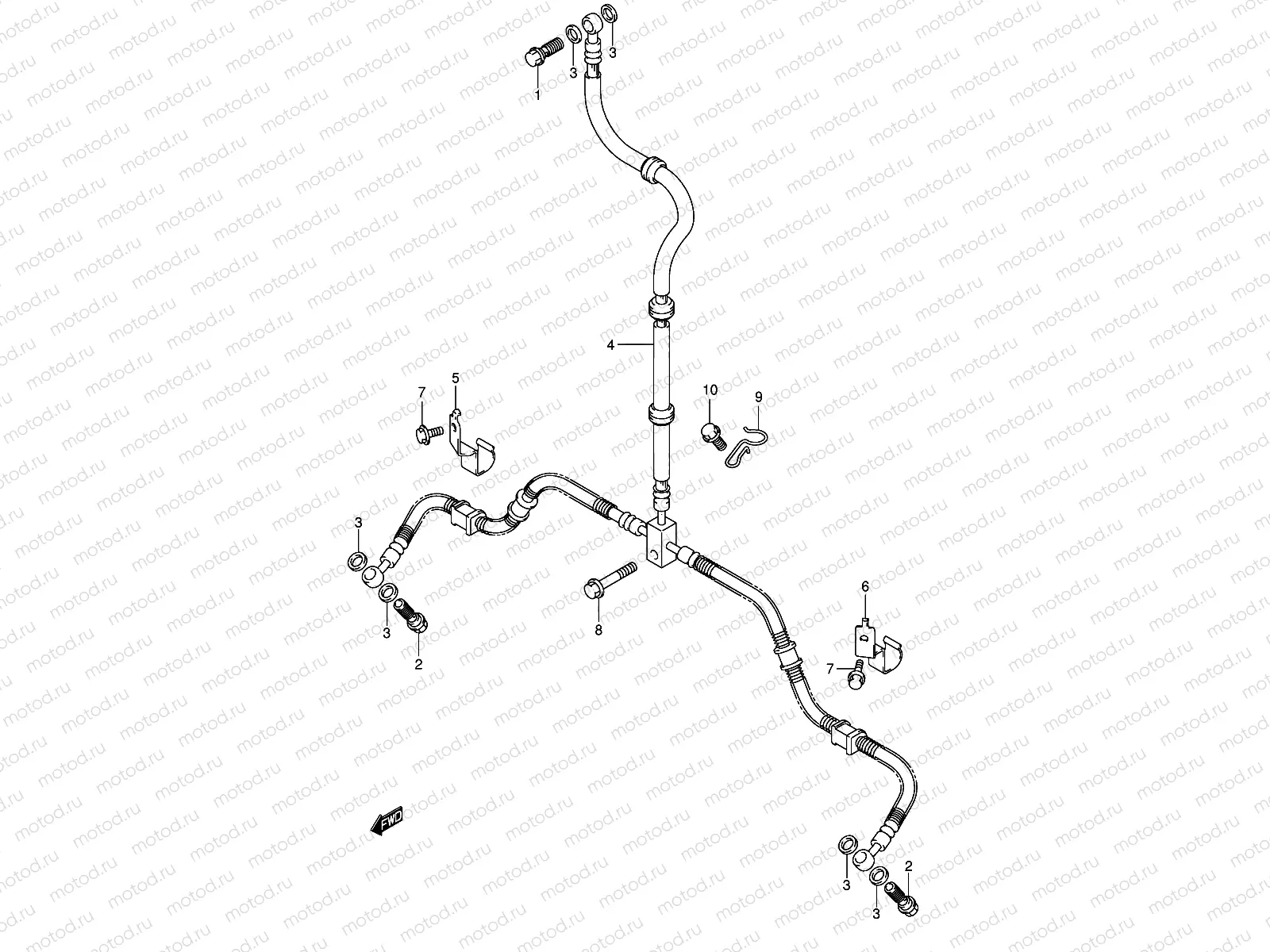 FRONT BRAKE HOSE (MODEL K2/K3/K4/K5)