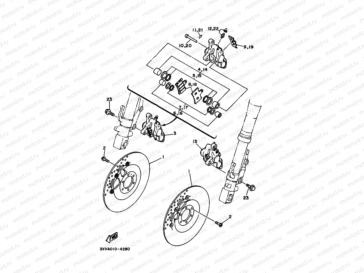 Front brake Kiya Lipa