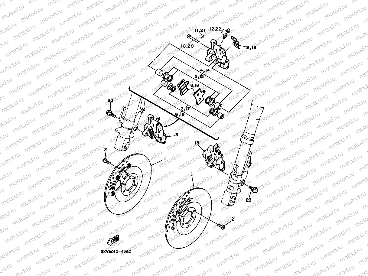 Front brake Kiya Lipa