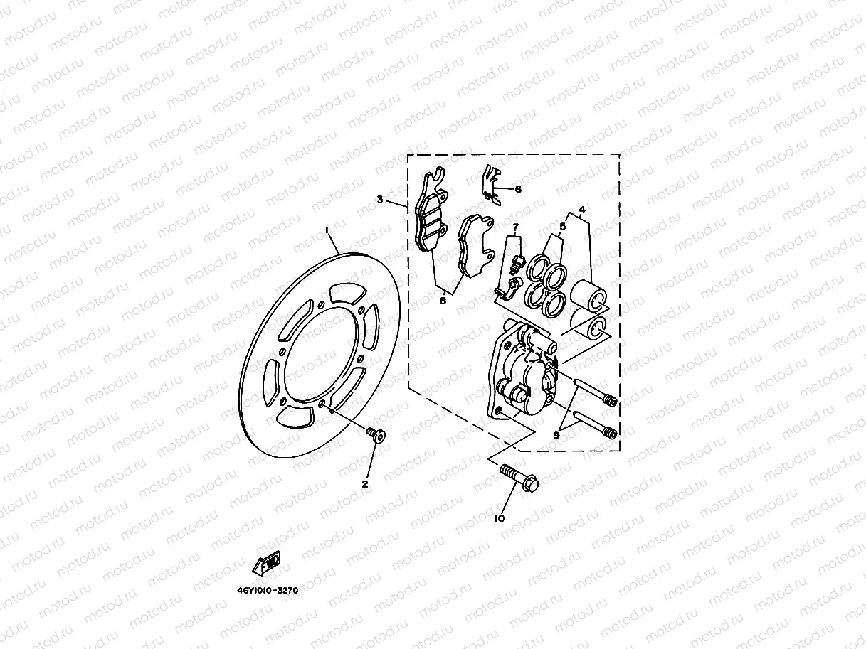 Front brake Kiya Lipa