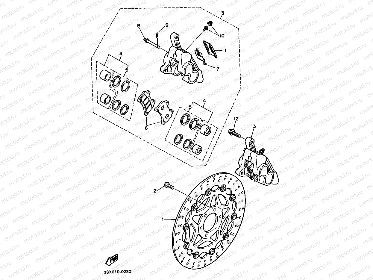 Front brake Kiya Lipa