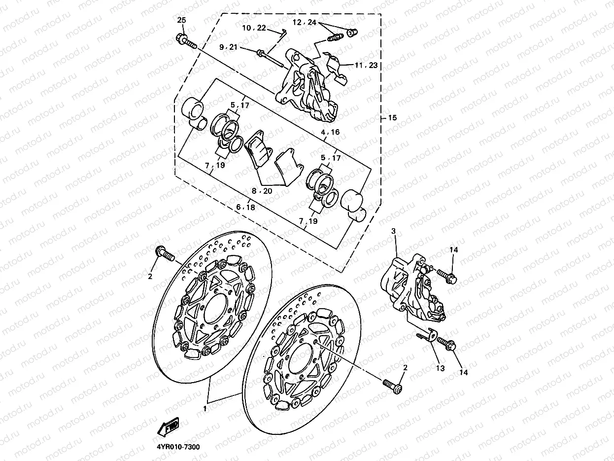 Front brake Kiya Lipa
