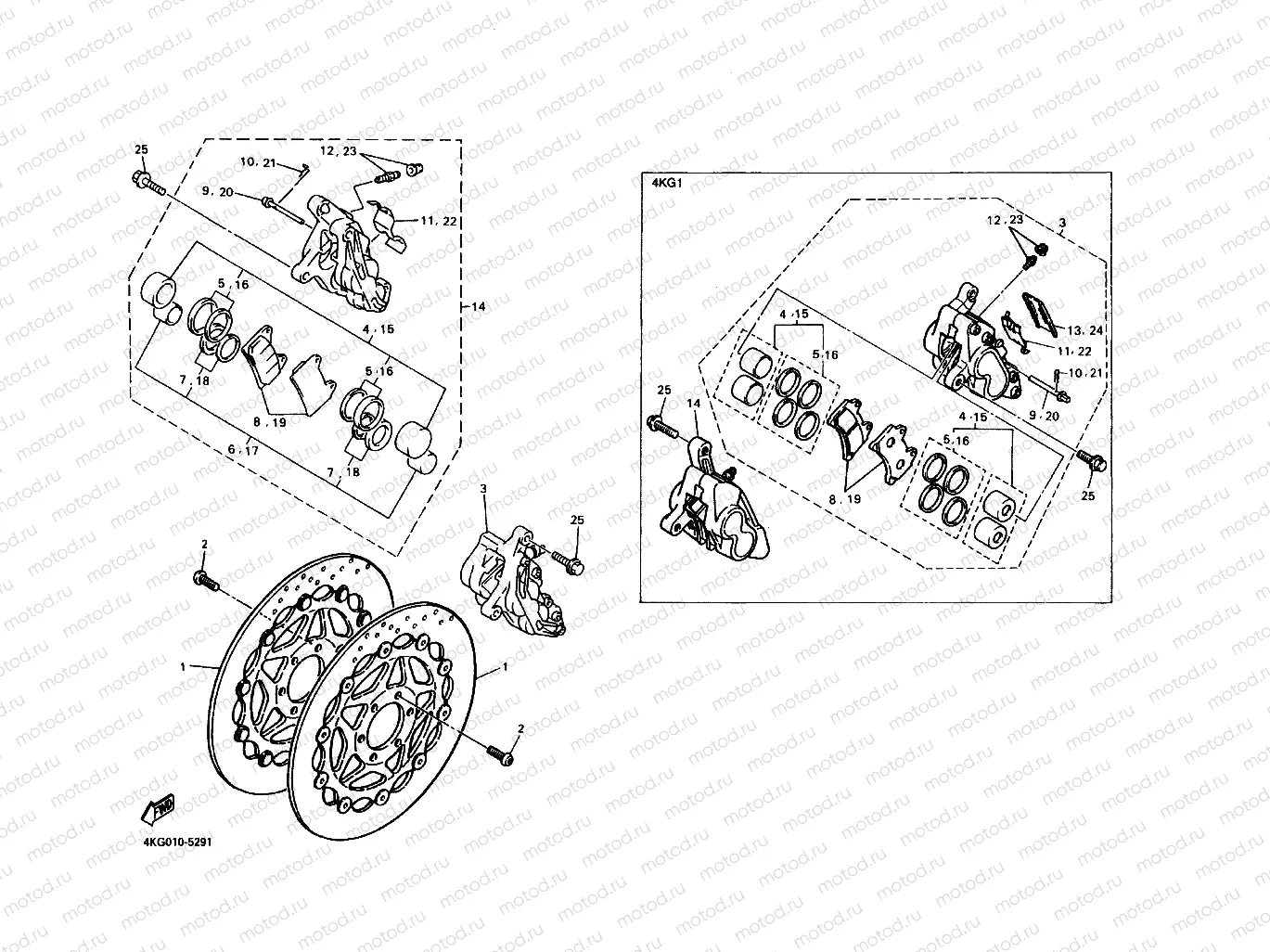Front brake Kiya Lipa
