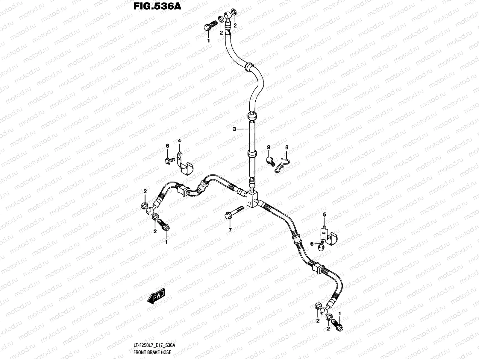 FRONT BRAKE LINE