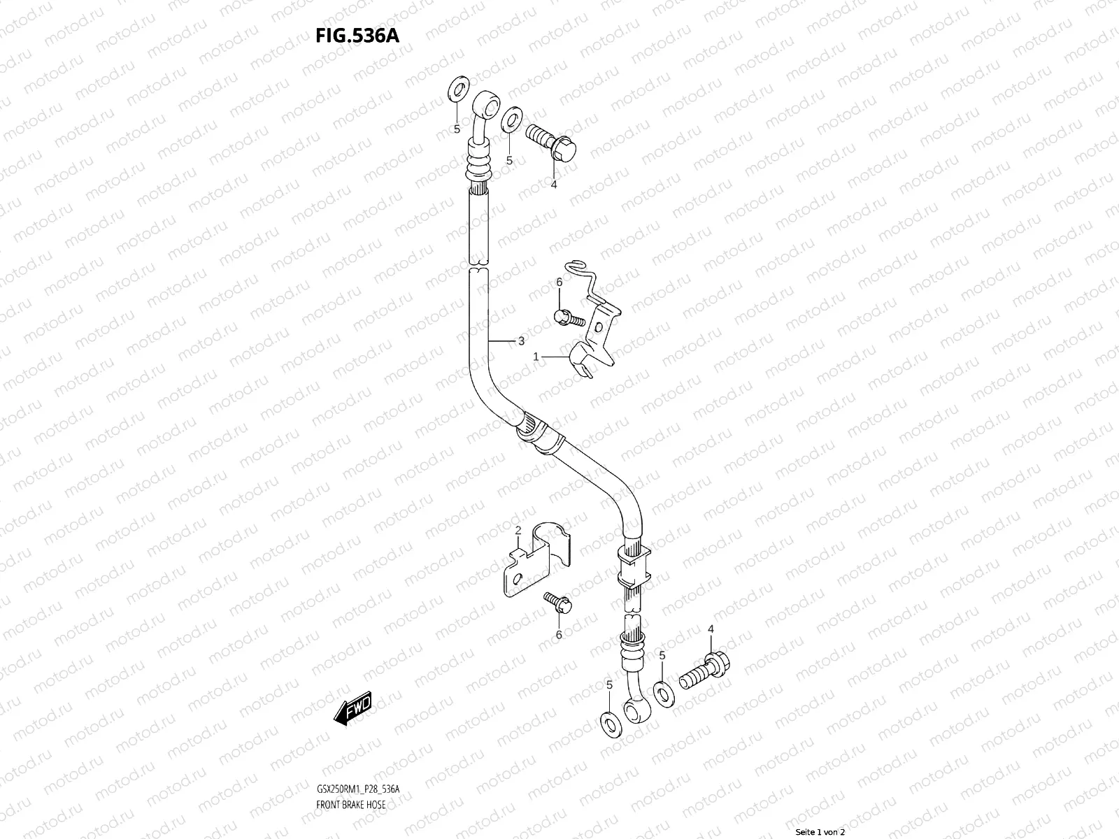 FRONT BRAKE LINE