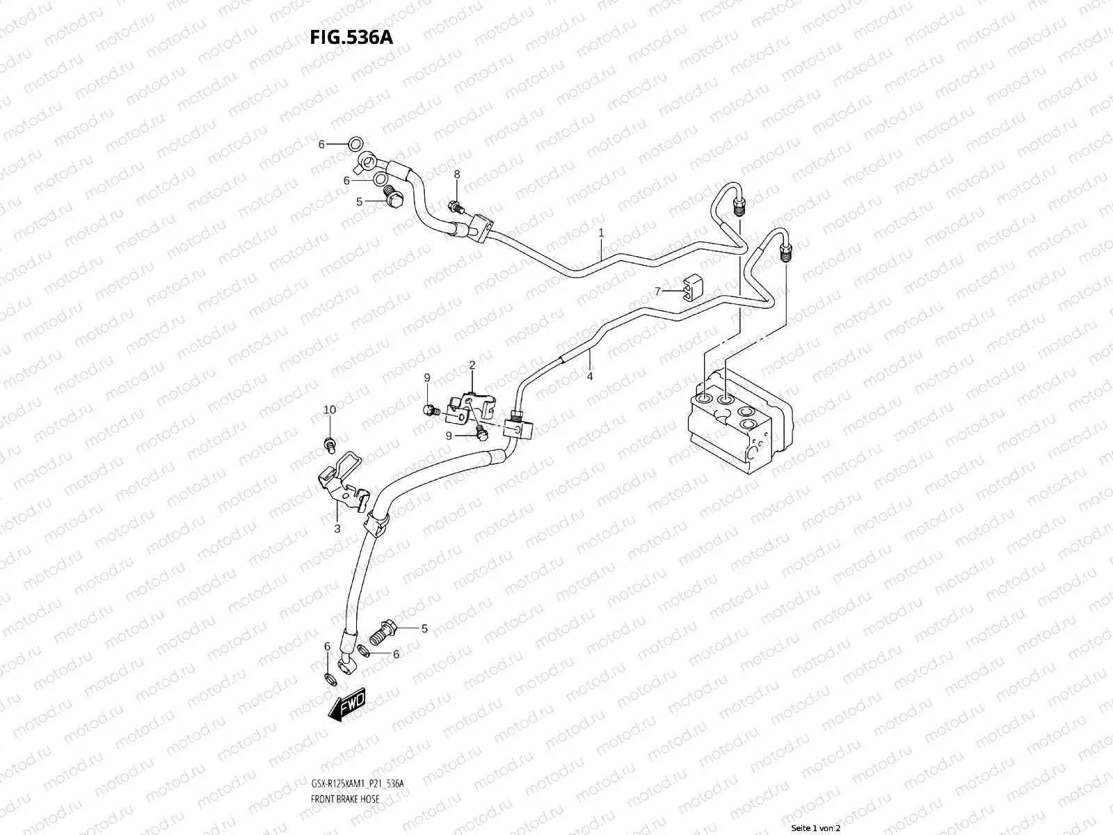 FRONT BRAKE LINE
