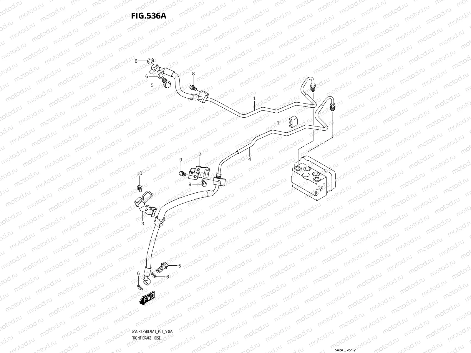 FRONT BRAKE LINE