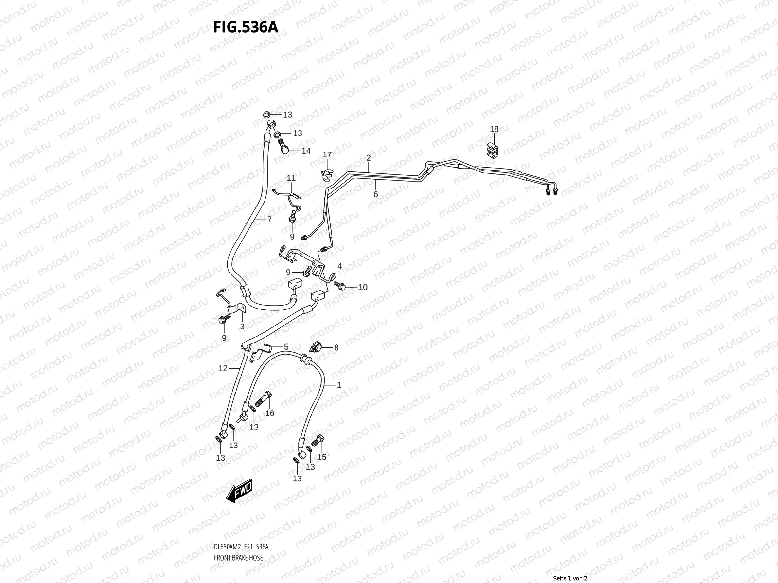 FRONT BRAKE LINE