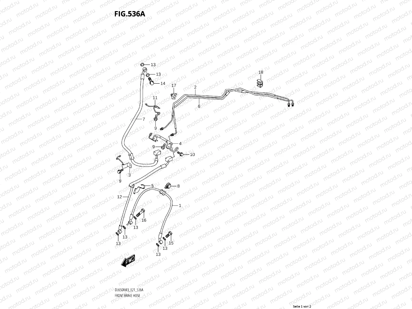 FRONT BRAKE LINE