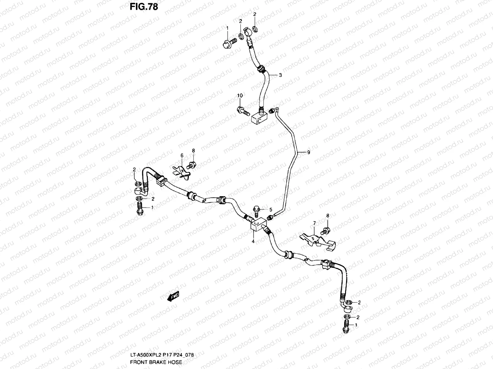 FRONT BRAKE LINE