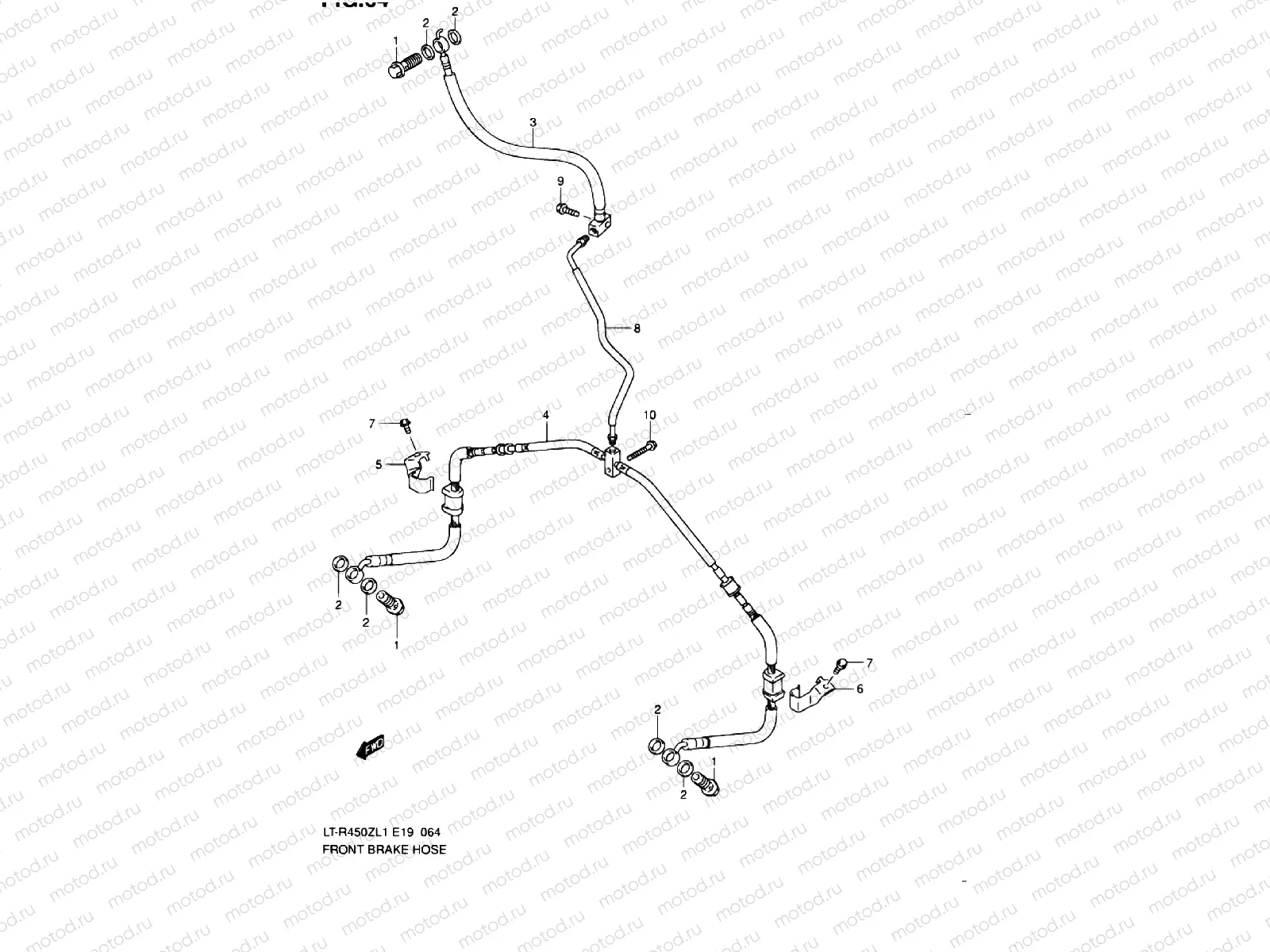 FRONT BRAKE LINE