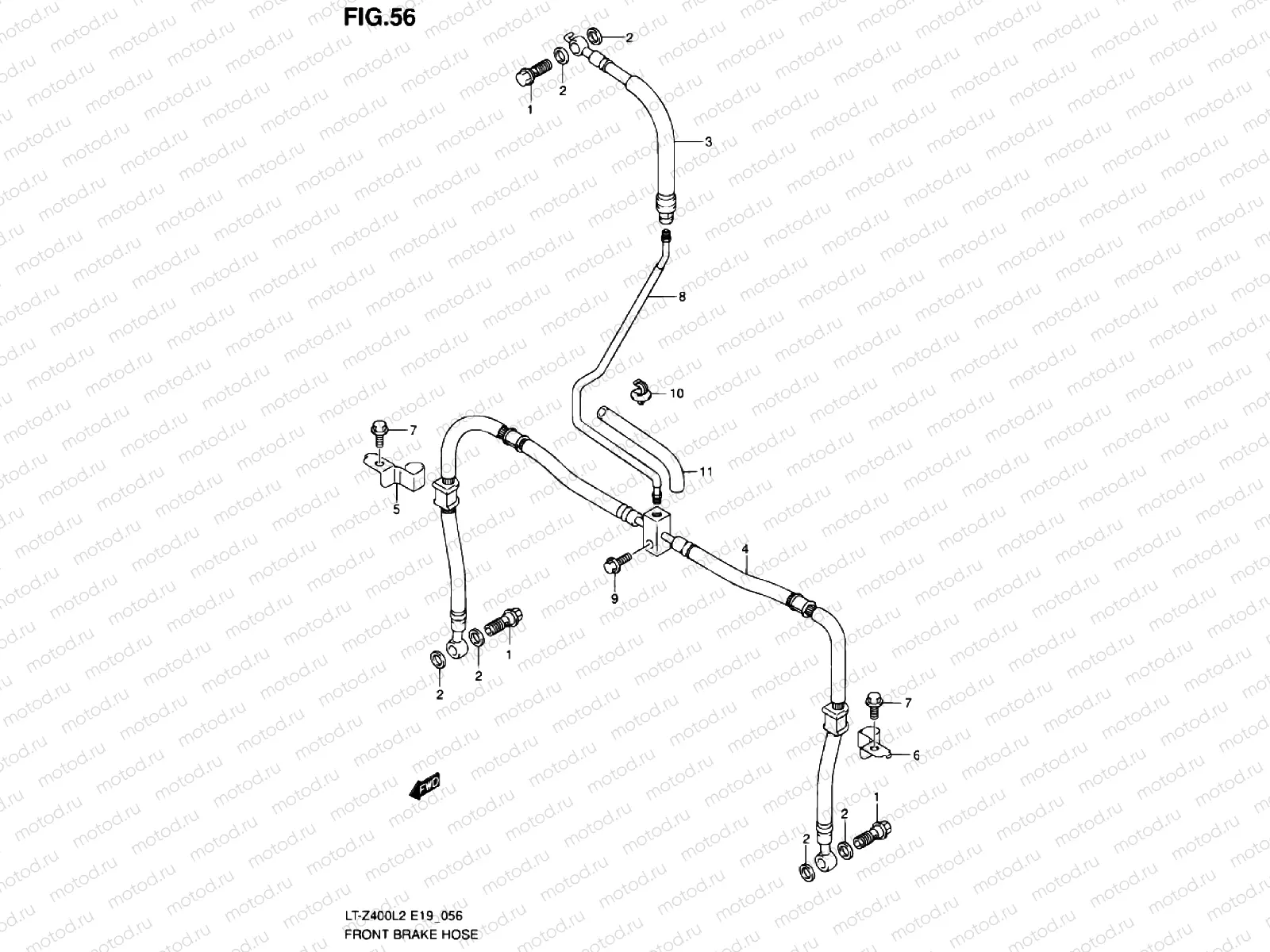 FRONT BRAKE LINE