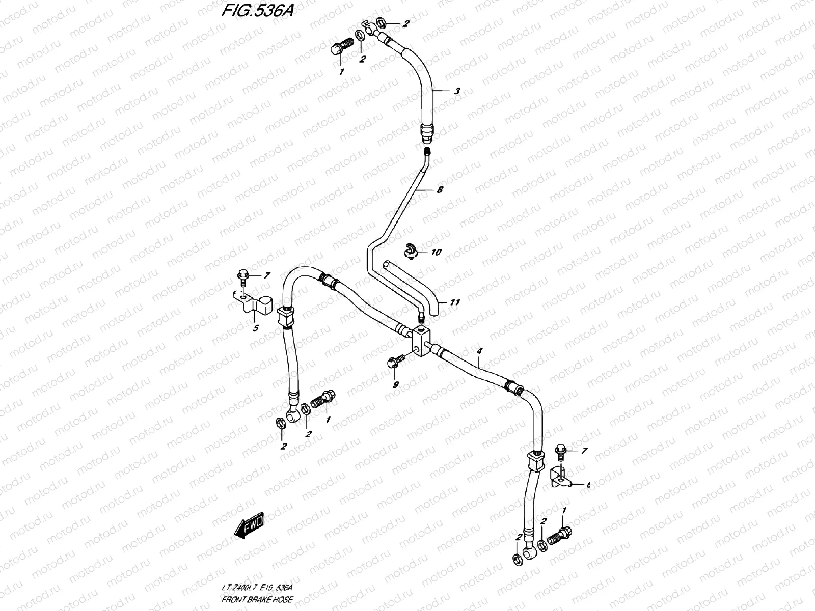 FRONT BRAKE LINE