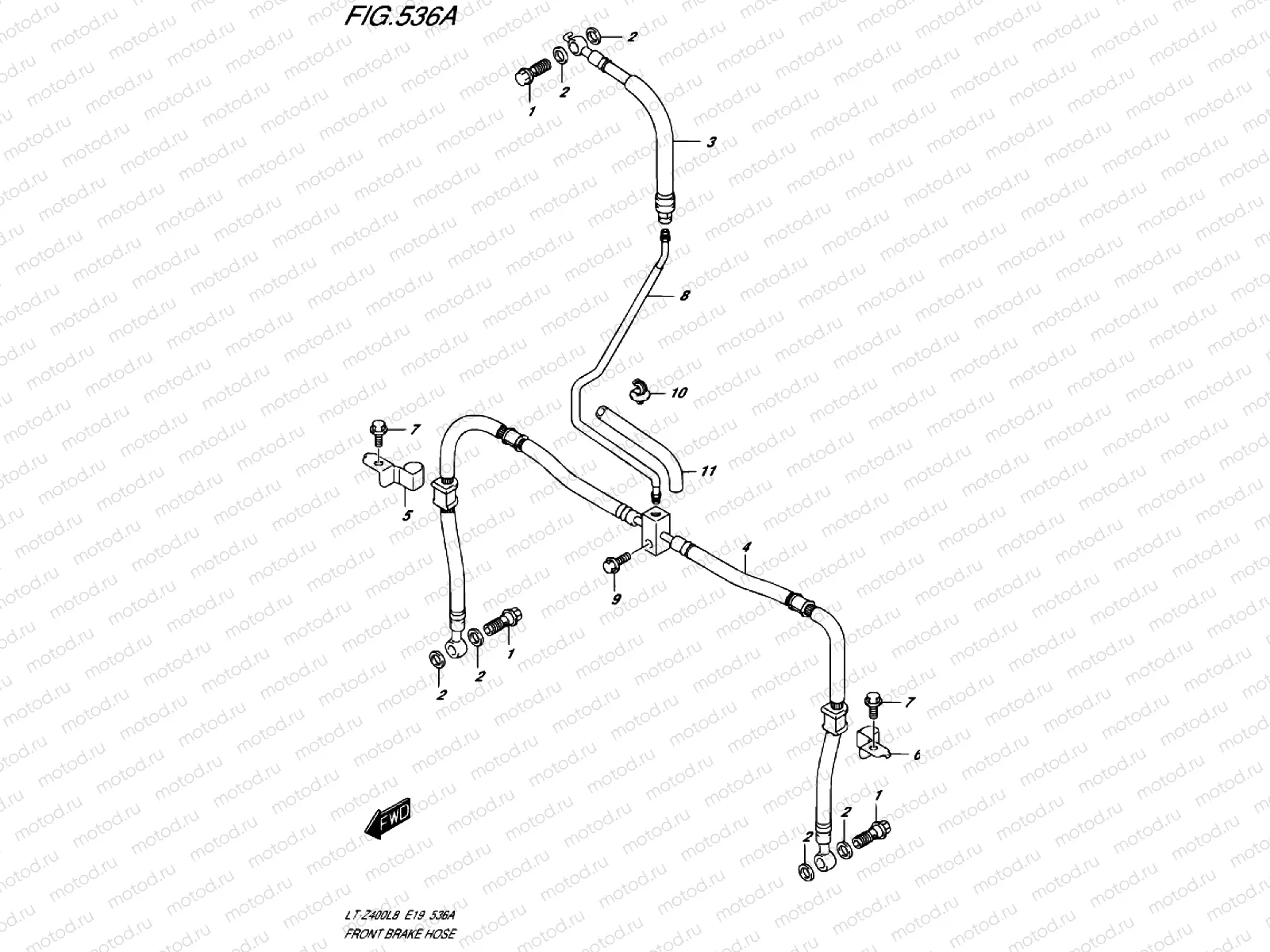 FRONT BRAKE LINE