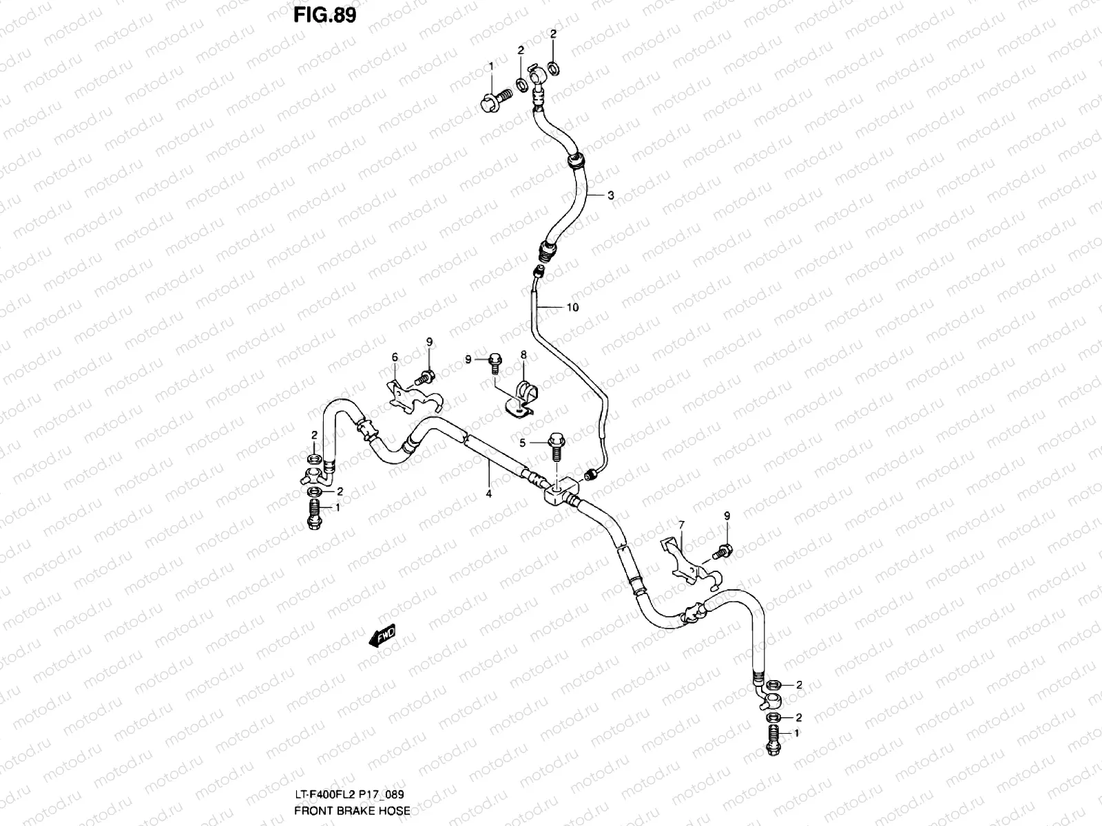 FRONT BRAKE LINE