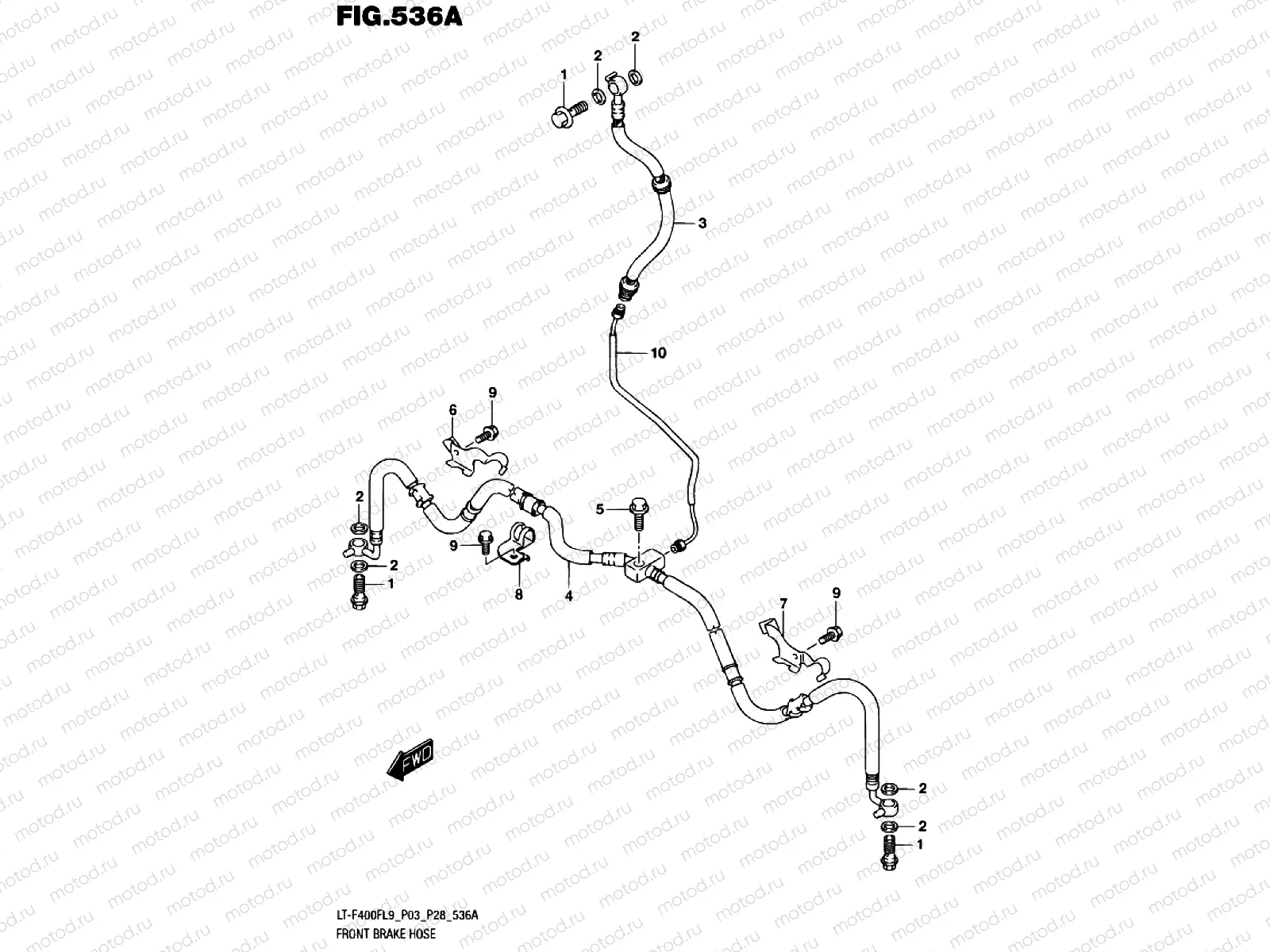 FRONT BRAKE LINE