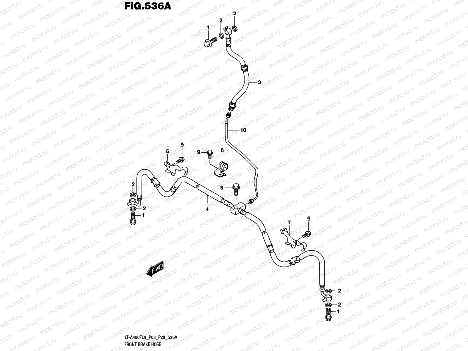 FRONT BRAKE LINE