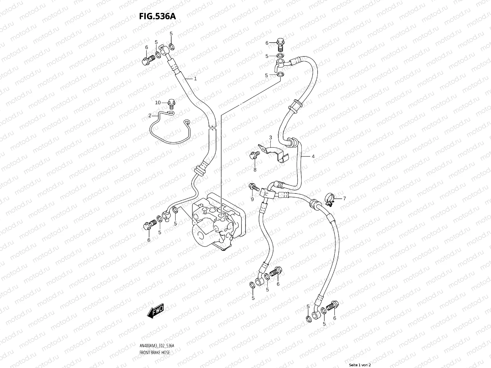 FRONT BRAKE LINE