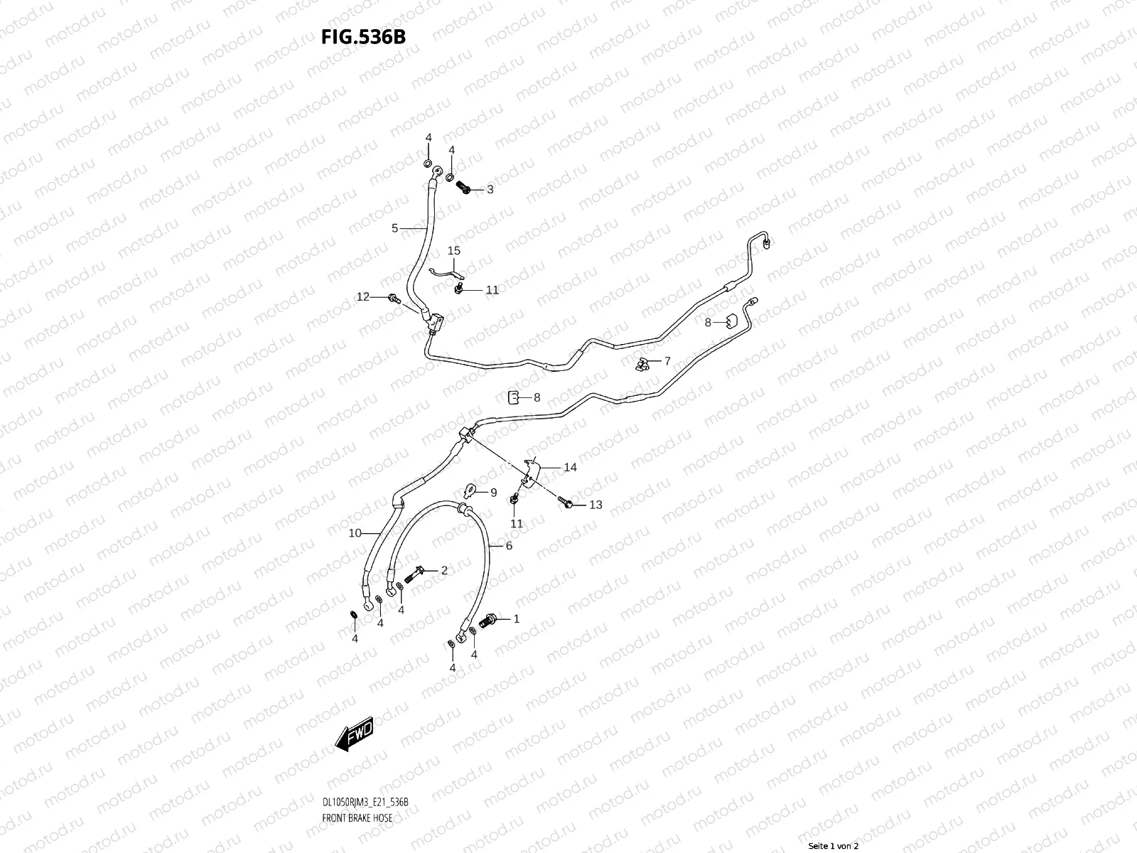FRONT BRAKE LINE