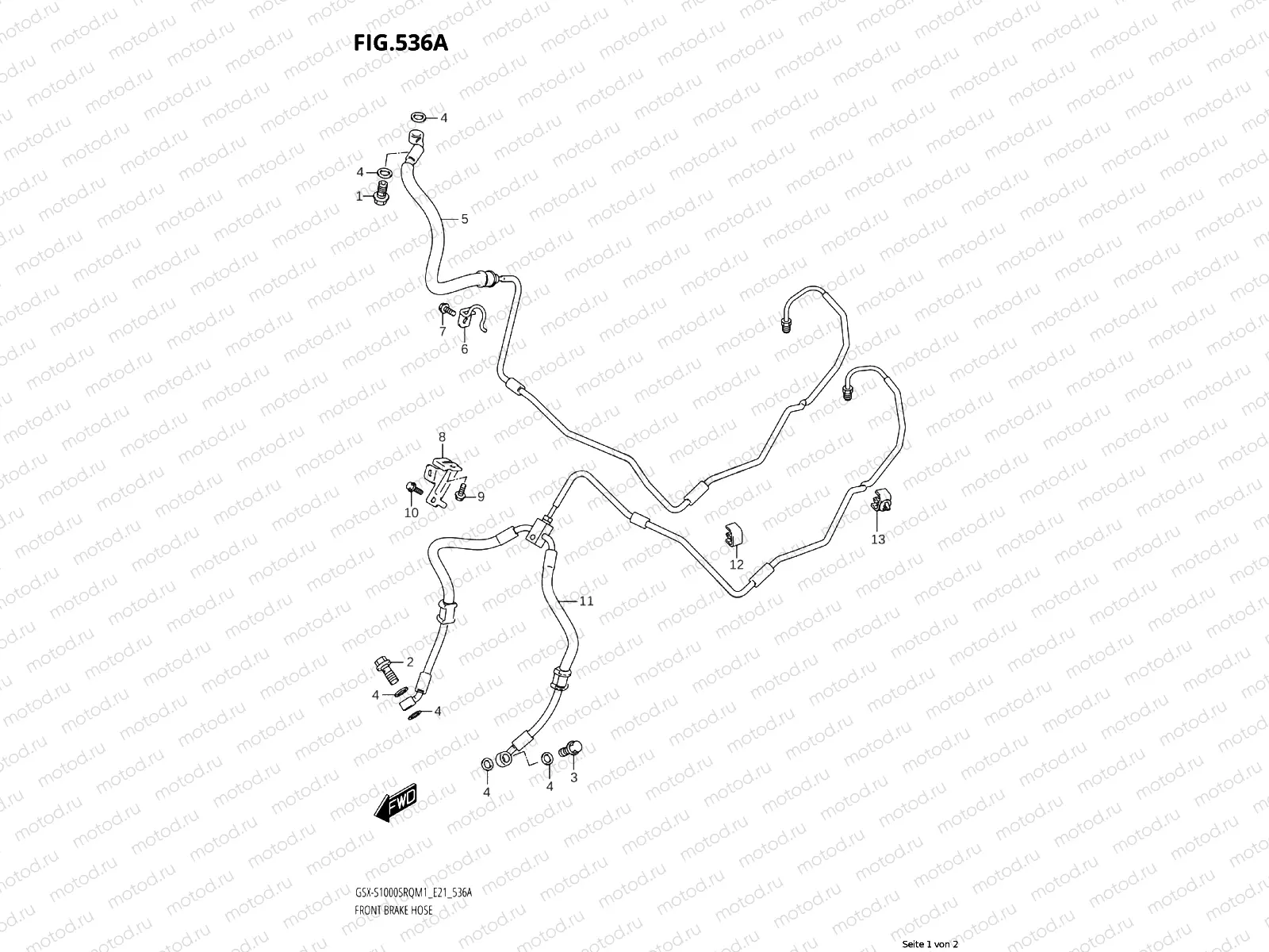 FRONT BRAKE LINE