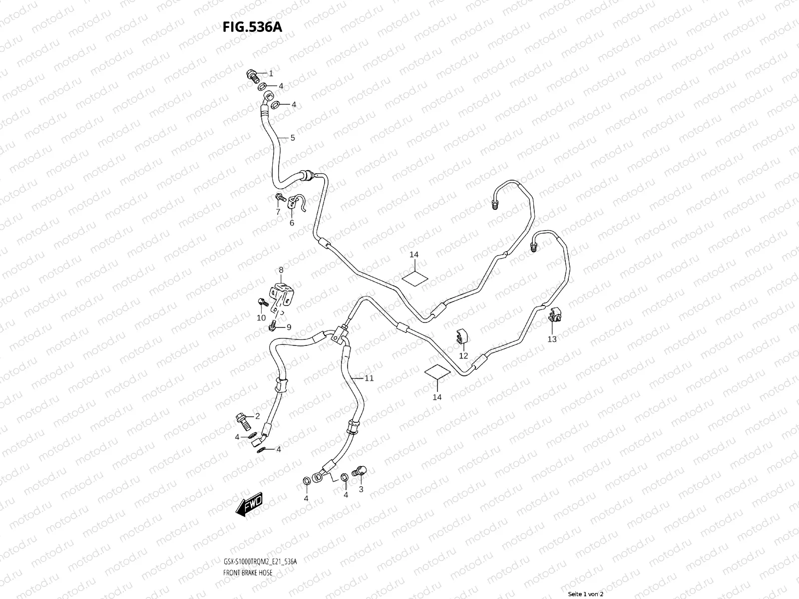 FRONT BRAKE LINE