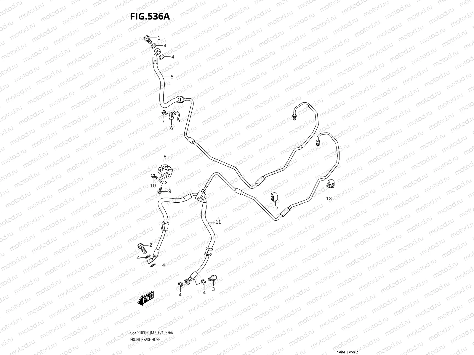 FRONT BRAKE LINE