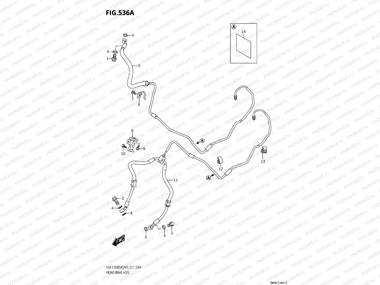 FRONT BRAKE LINE