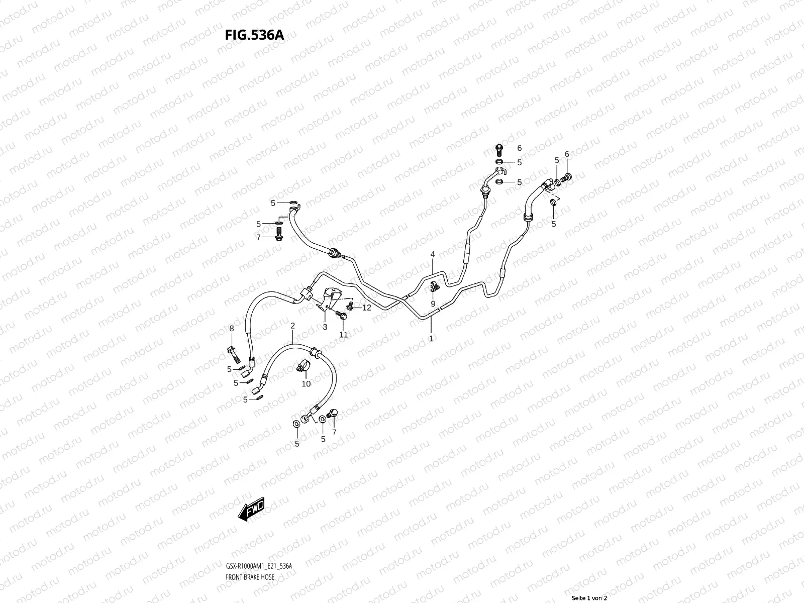 FRONT BRAKE LINE