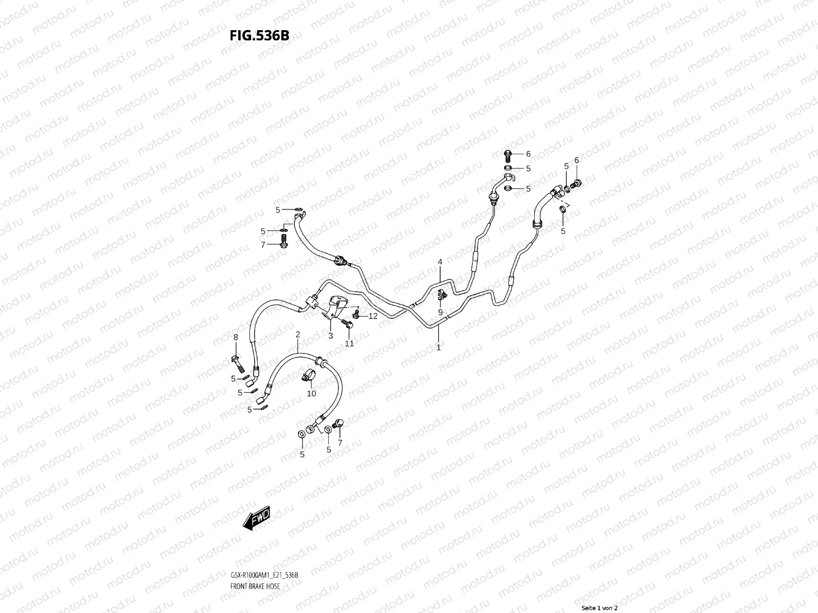 FRONT BRAKE LINE