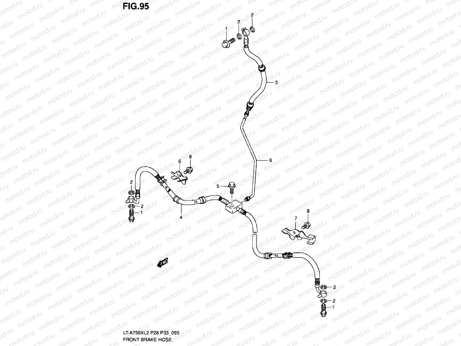 FRONT BRAKE LINE