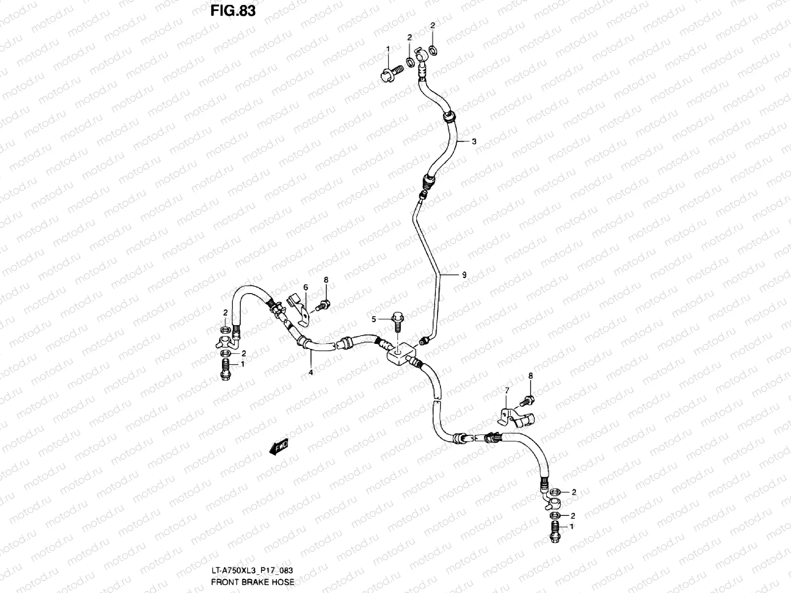 FRONT BRAKE LINE