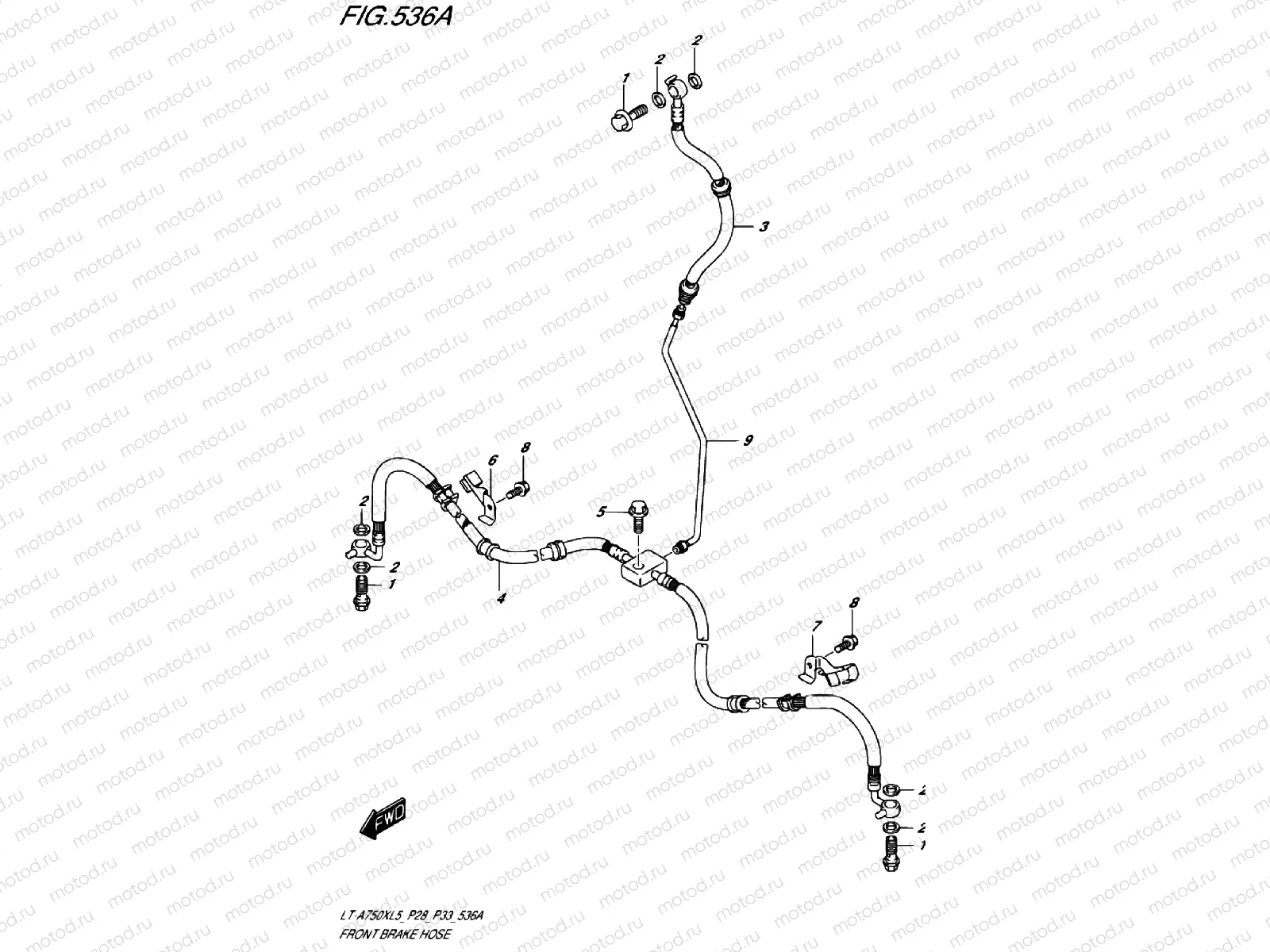 FRONT BRAKE LINE