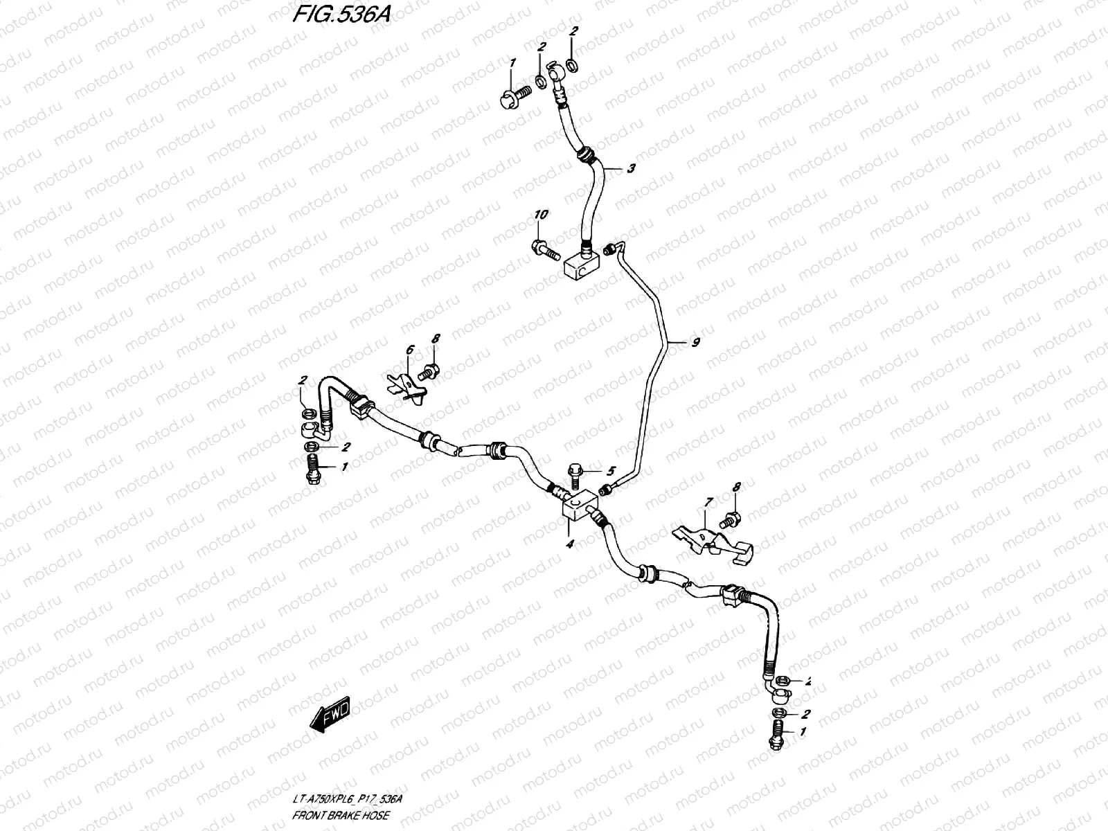 FRONT BRAKE LINE