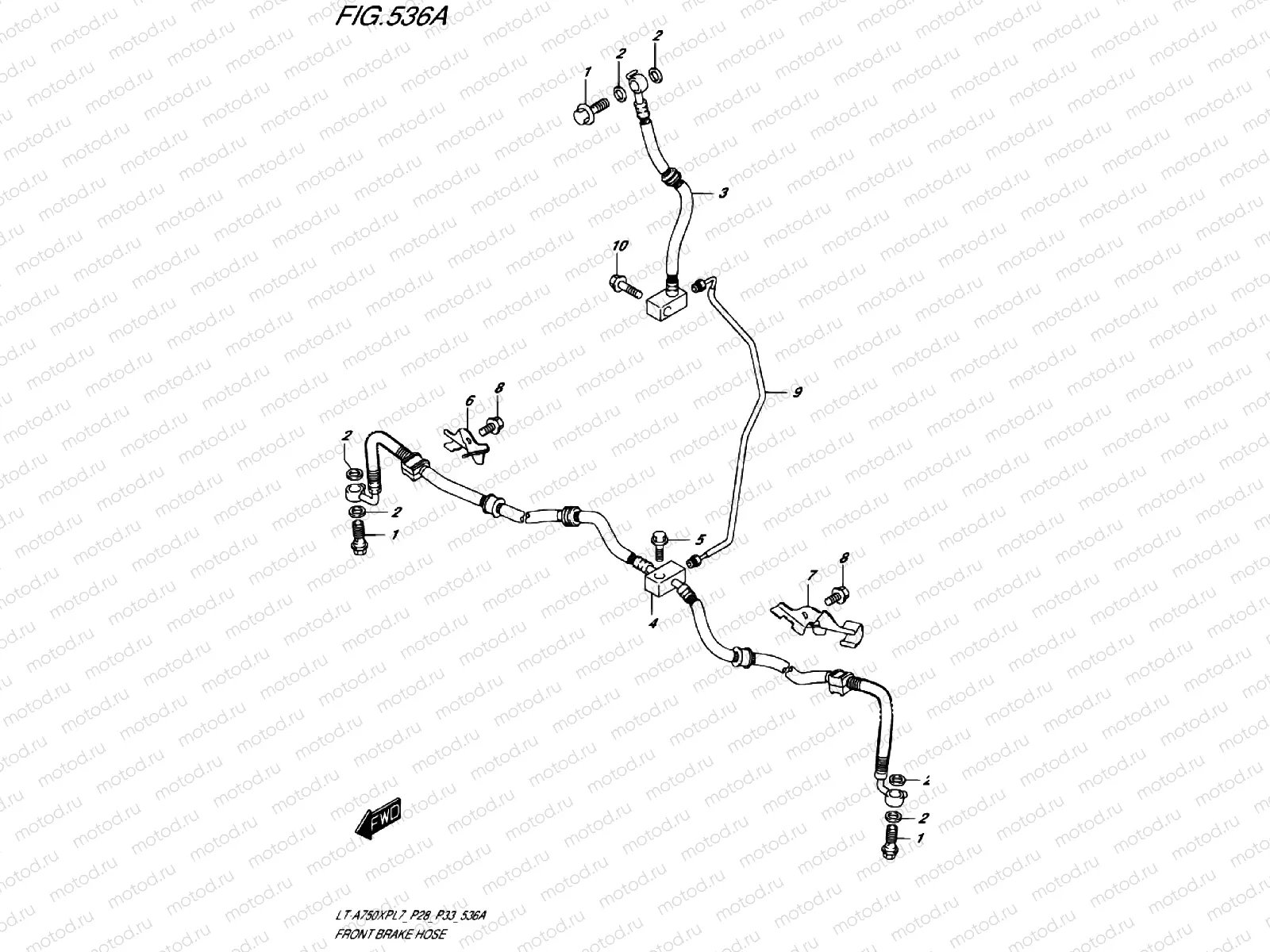 FRONT BRAKE LINE