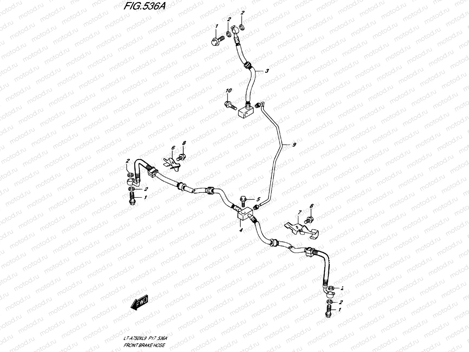 FRONT BRAKE LINE