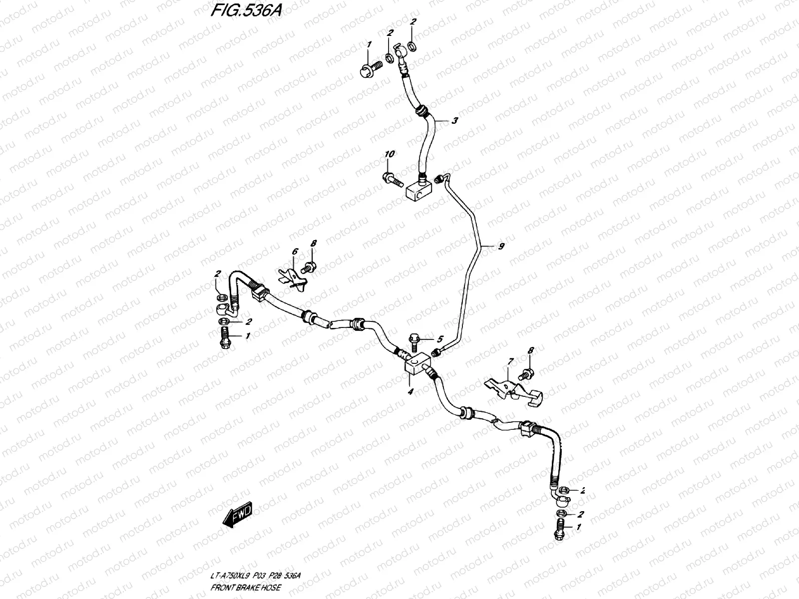 FRONT BRAKE LINE