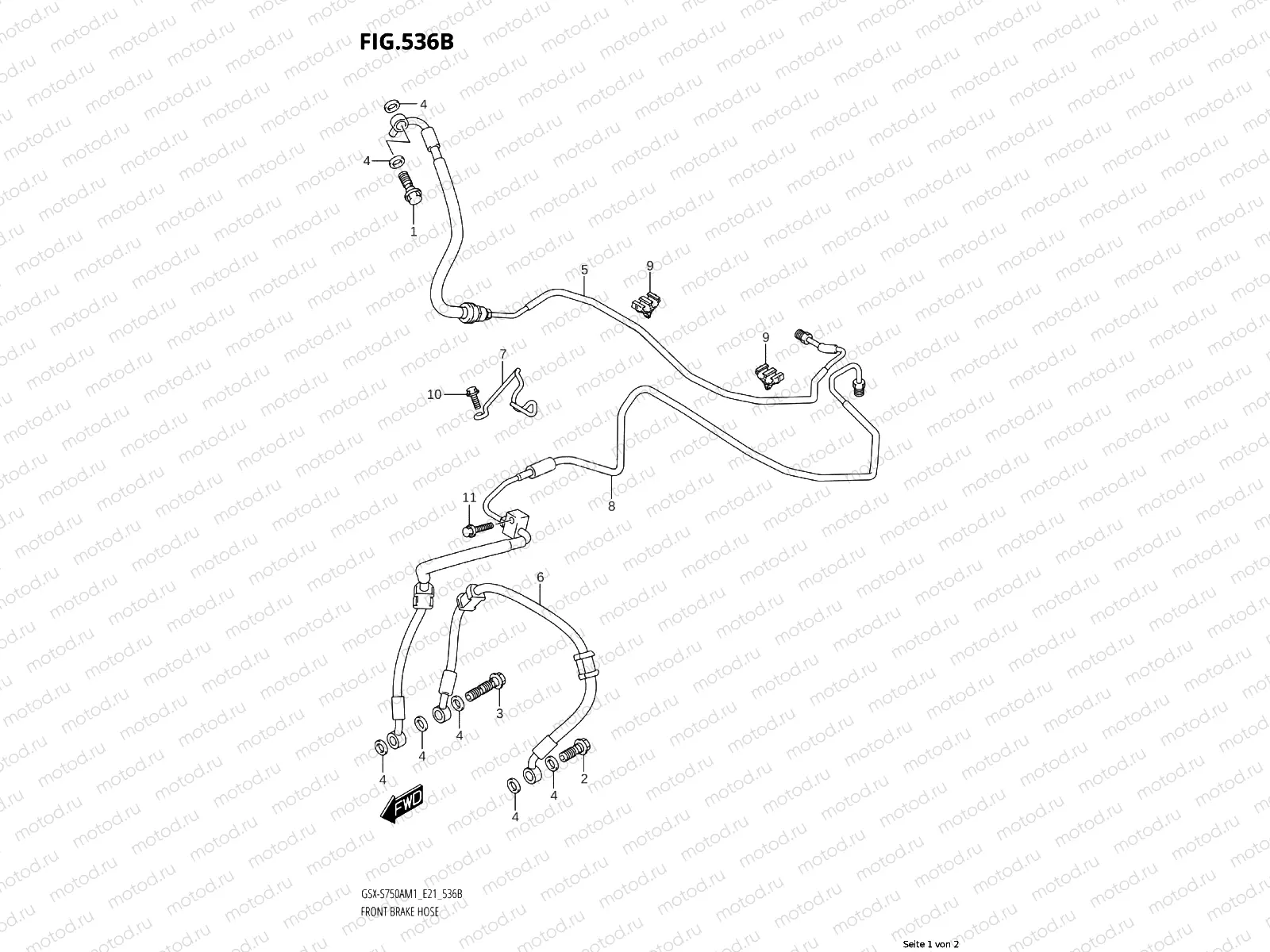 FRONT BRAKE LINE