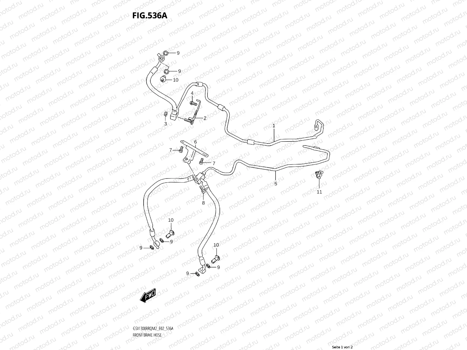 FRONT BRAKE LINE