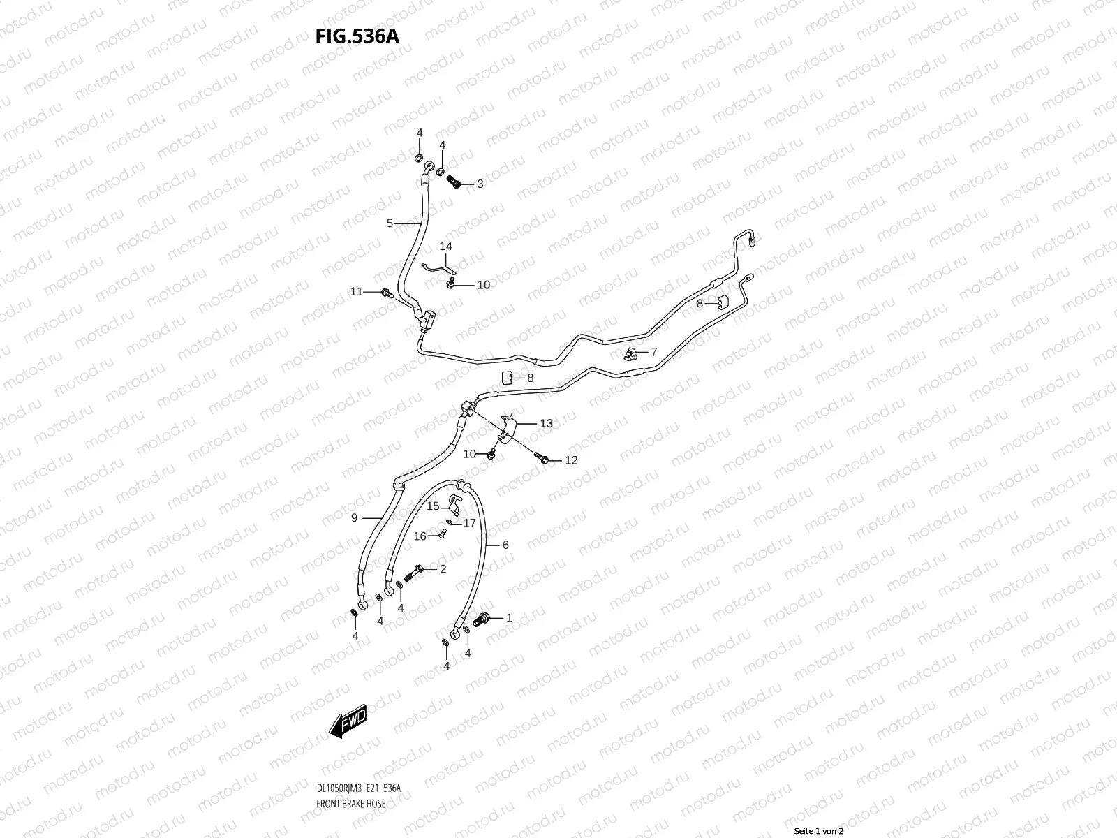 FRONT BRAKE LINE (DE)