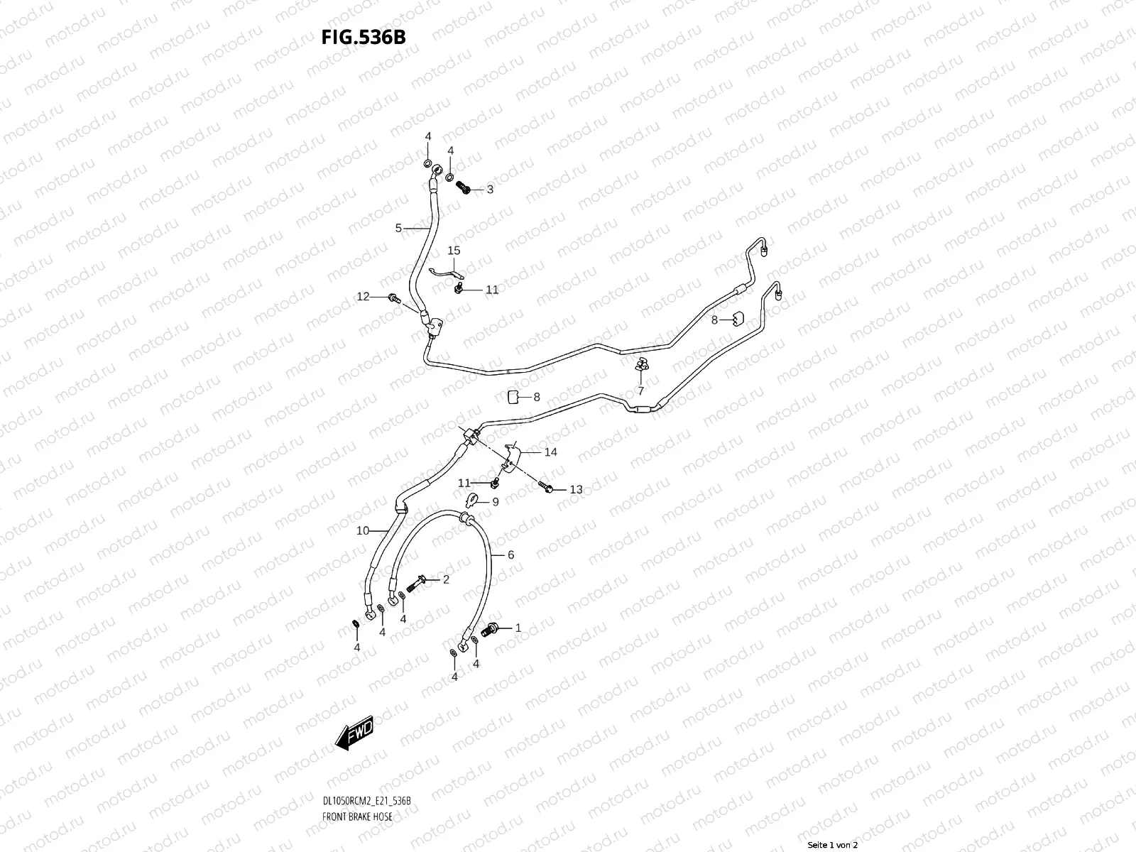 FRONT BRAKE LINE (XT)