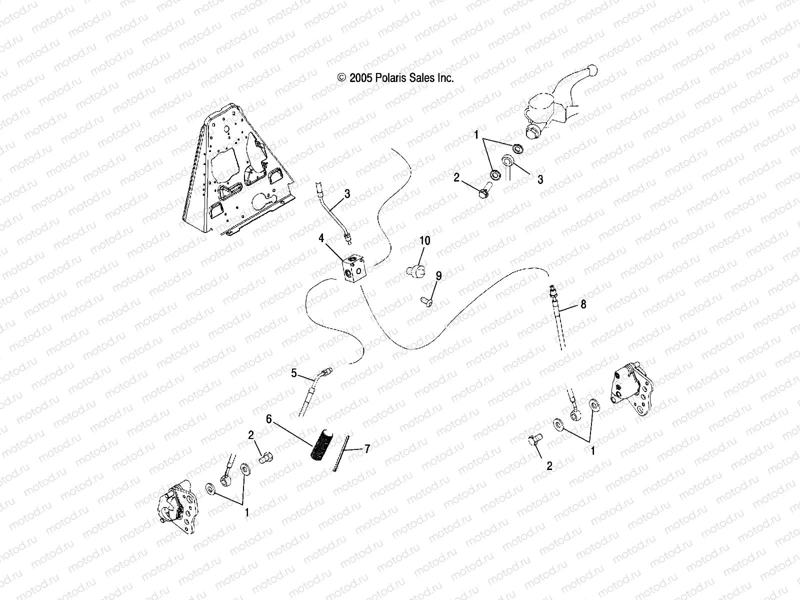 FRONT BRAKE LINES - A05MH68AK/AN/AD (4999200059920005B04) | FRONT BRAKE LINES - A05MH68AK/AN/AD (4999200059920005B04)