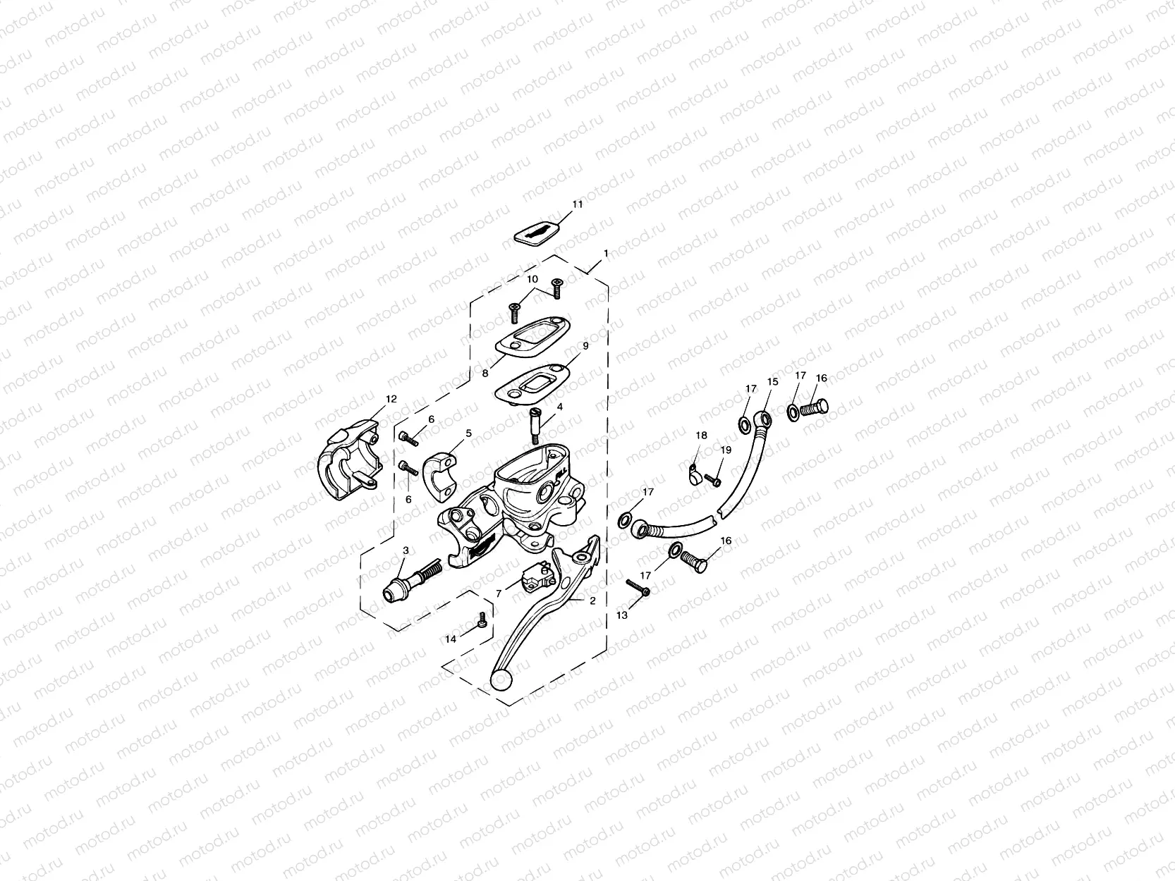 Front Brake Master Cyl & Hoses