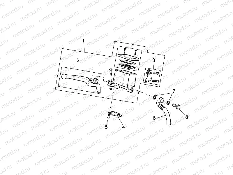 Front brake master cyl. I
