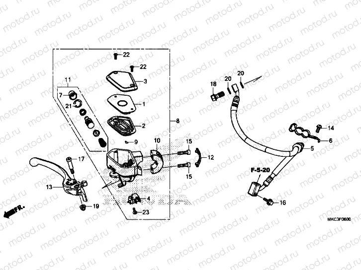 FRONT BRAKE MASTER CYLINDER