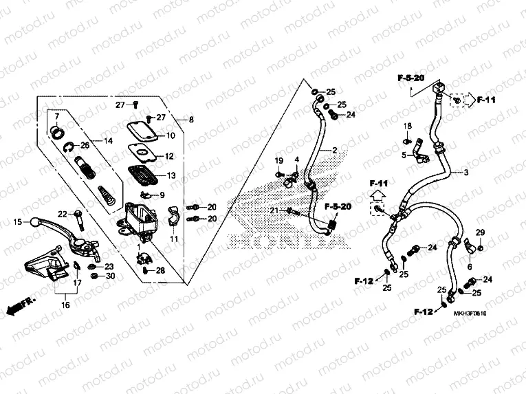 FRONT BRAKE MASTER CYLINDER