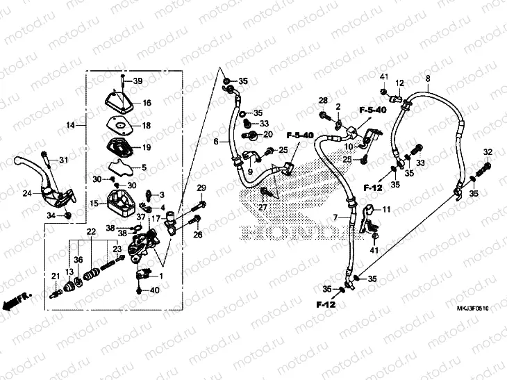 FRONT BRAKE MASTER CYLINDER