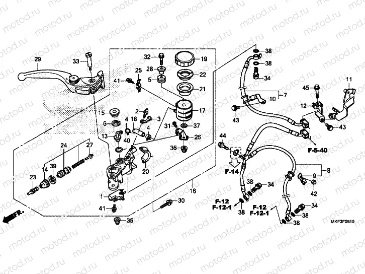 FRONT BRAKE MASTER CYLINDER