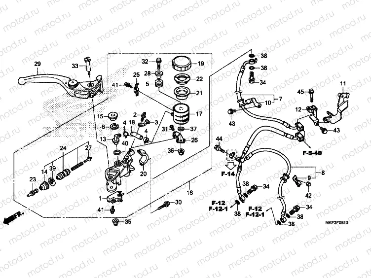 FRONT BRAKE MASTER CYLINDER