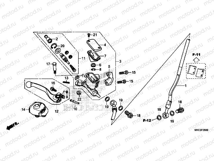 FRONT BRAKE MASTER CYLINDER
